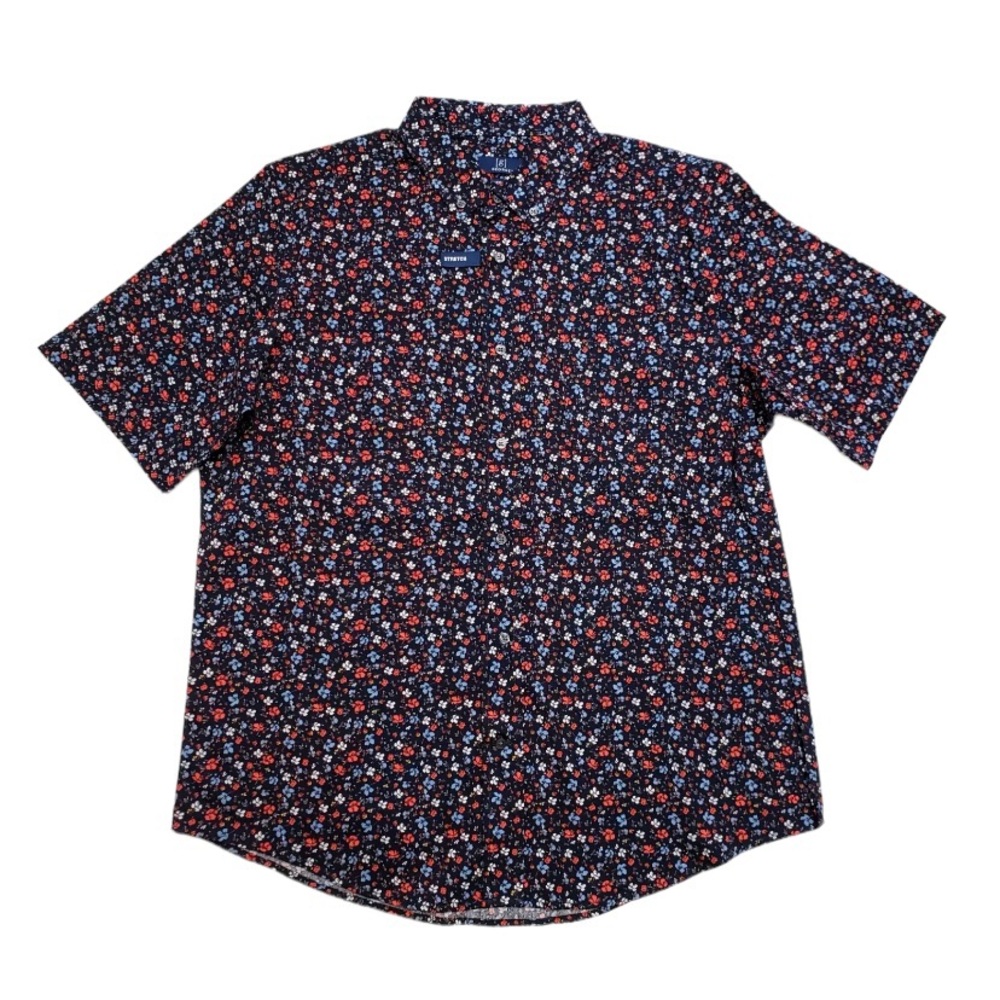 George Summer Shirt For Men W/Floral Print (Small)